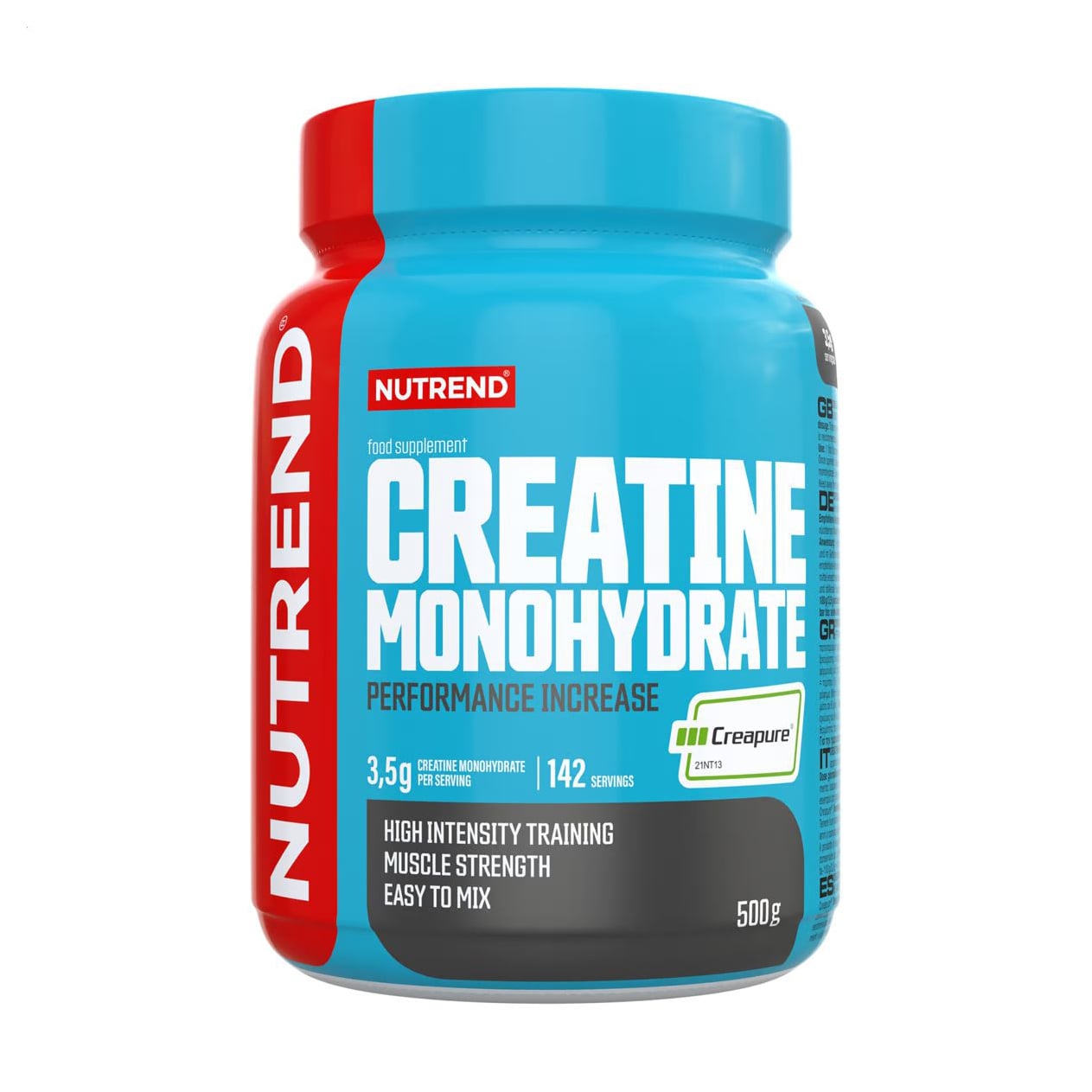 Моногідрат креатину Nutrend Creatine Monohydrate Creapure в порошку, 500 г